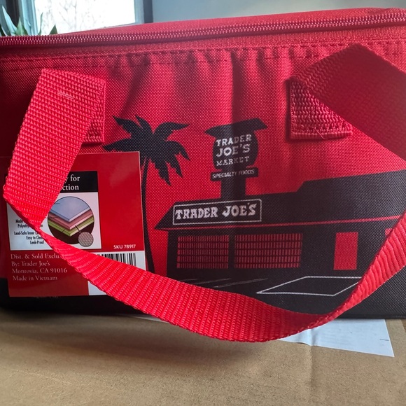 Trader Joe's Red Mini Insulated Bag - Picture 3 of 3